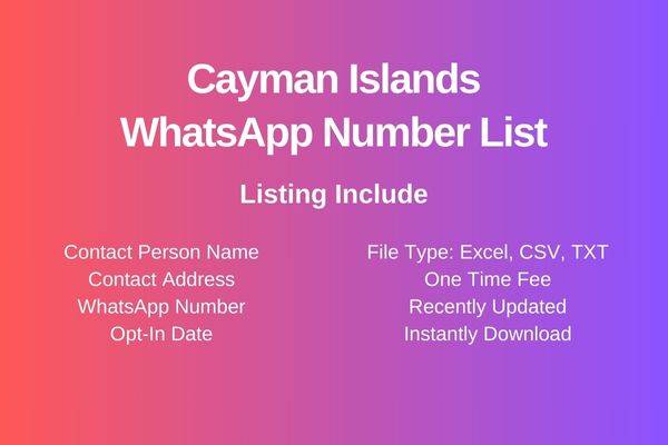 Cayman Islands whatsapp number list