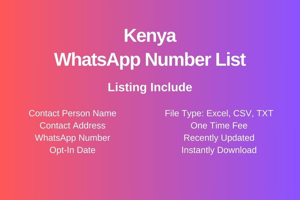 Kenya whatsapp number list