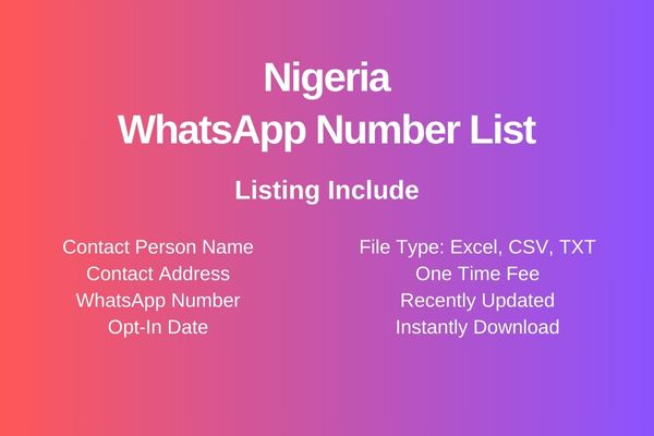 Nigeria whatsapp number list