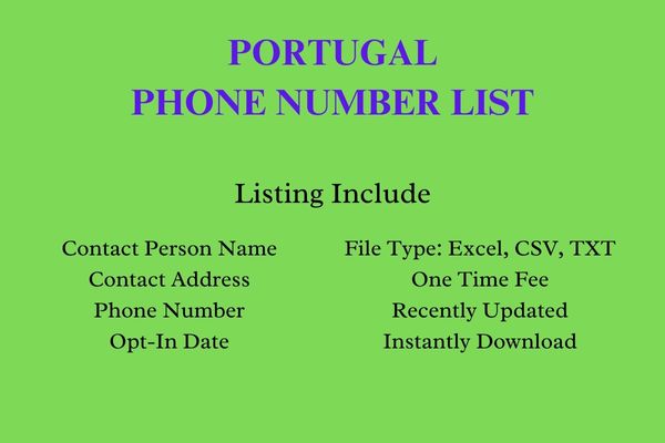 Portugal phone number list